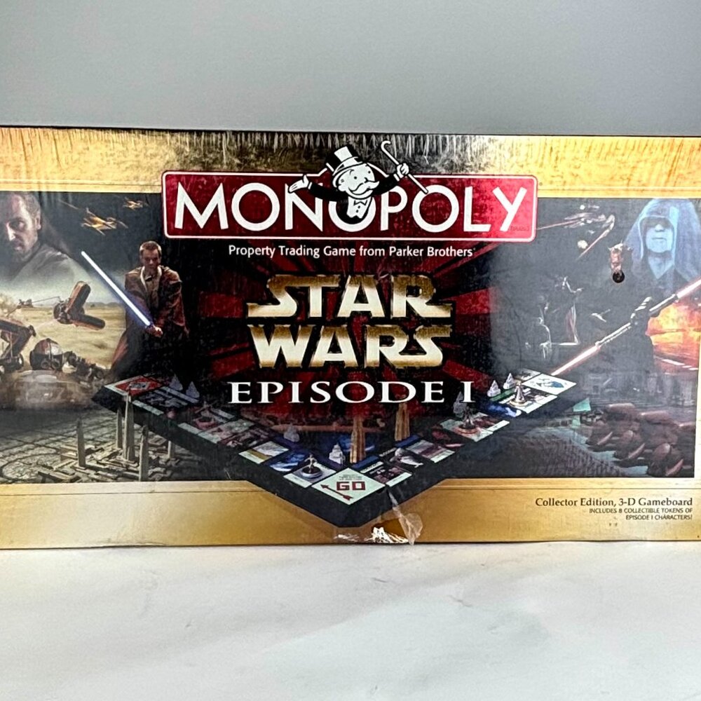 Star Wars (1999, Sealed) Episode I Monopoly Collector’s Edition  – Rare 3D Game